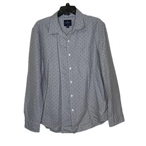 American Eagle Seriously Soft‎ Classic Fit Floral Shirt Long Sleeve Men Large